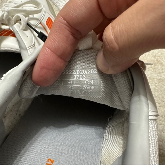 Zara Z2 Trainers Men's 42 US 9 Multicolor Off White Orange New NWT - Picture 6 of 8